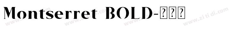 Montserret BOLD字体转换